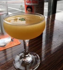 Mango and whisky cocktail - Roku bar + bites