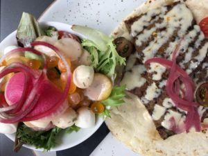 Heirloom salad and donair - OCCO Kitchen