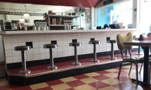 Counter and stools - Bramasole Diner