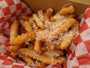 Parm fries - The Garlic Press