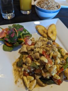 Jamaica's national dish - salt fish and ackee - Lil Negril