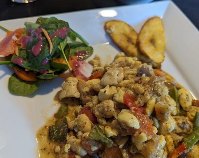 Jamaica's national dish - salt fish and ackee - Lil Negril